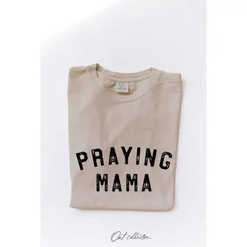 Praying Mama Mineral Graphic Top