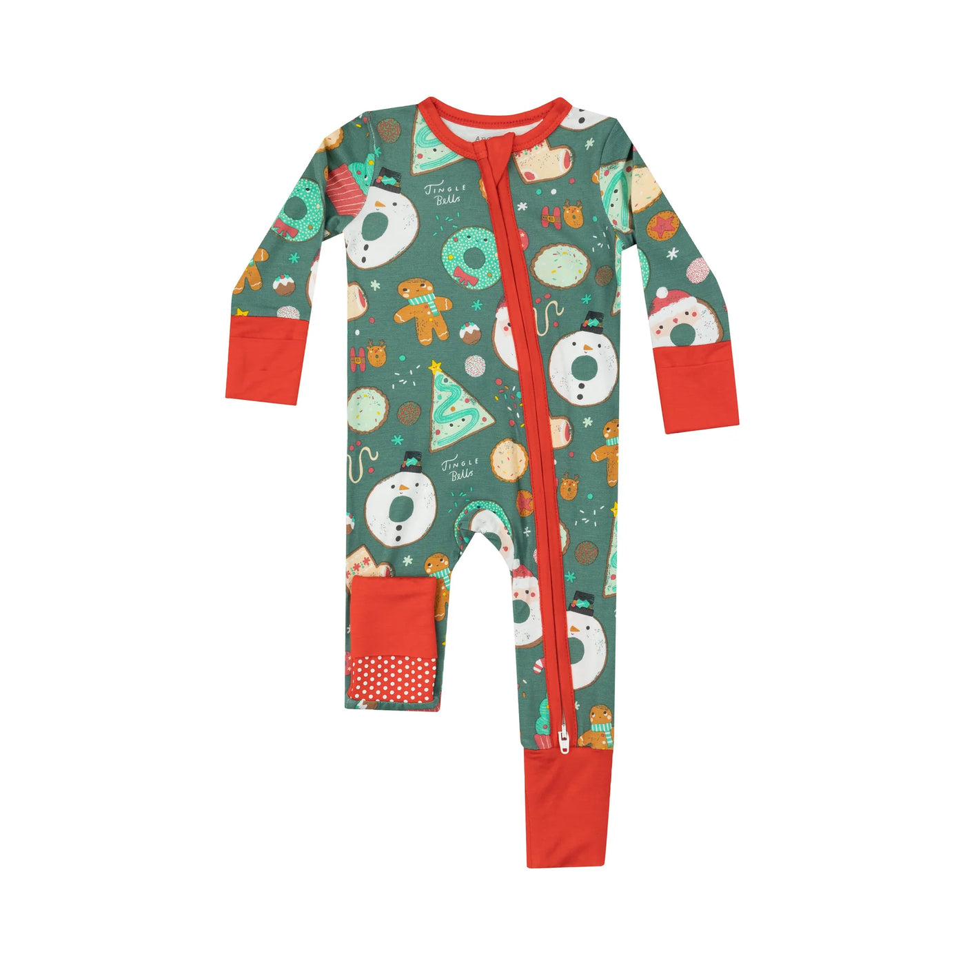 Angel Dear-2 Way Zipper Romper - Christmas Treats