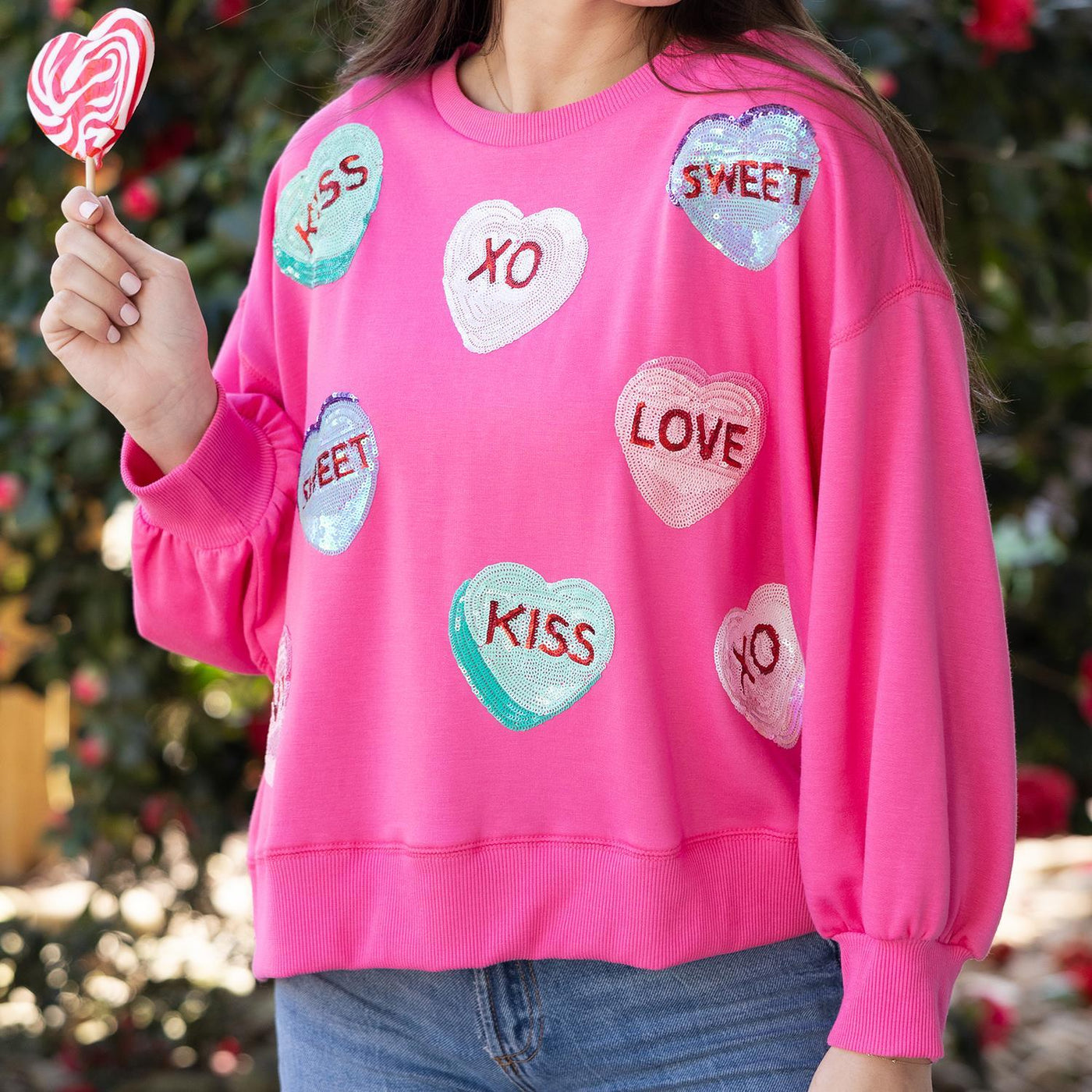 Millie Sweatshirt Candy Hearts