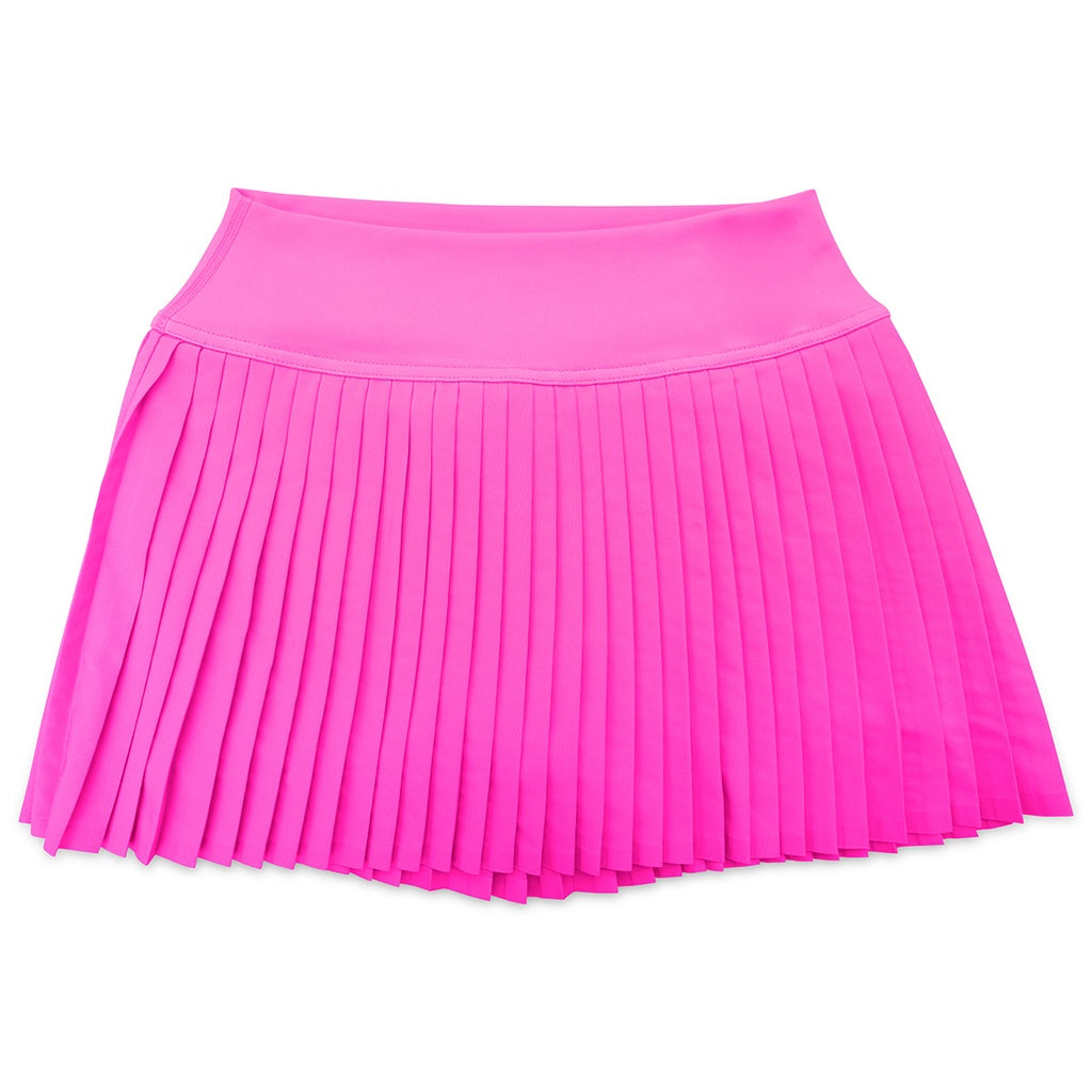 Youth Bright Pink Pleated Skort