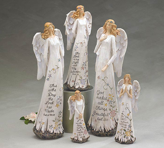 Angel with Message Figurine- Small