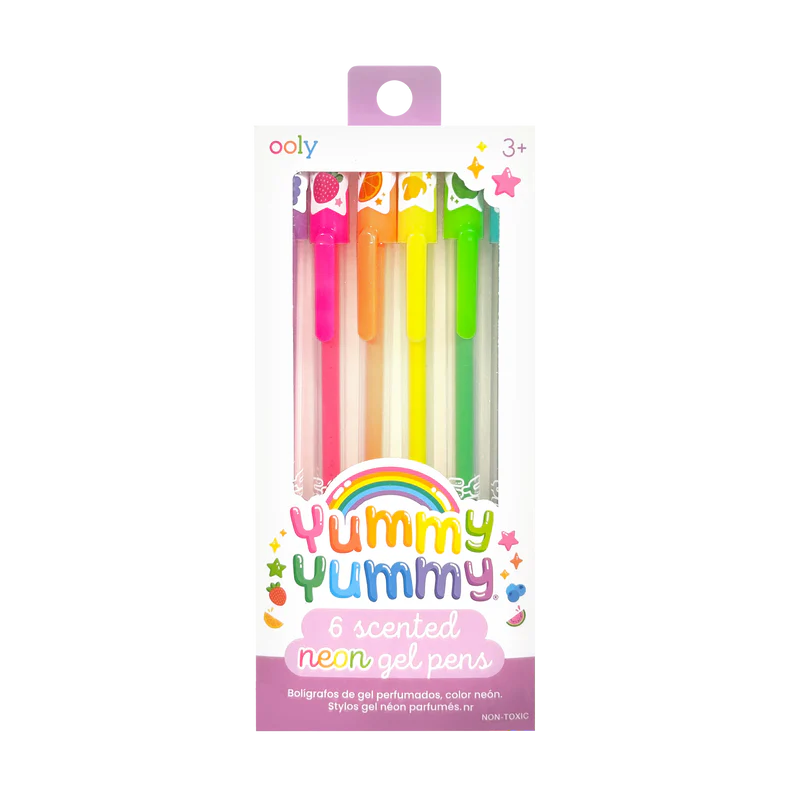 Yummy Yummy Scented Gel Pens - Neon - Set of 6