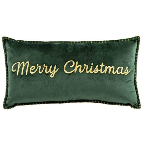 Embroidered Christmas Pillow