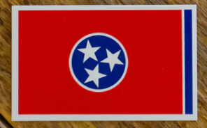 Red TN Flag Decal