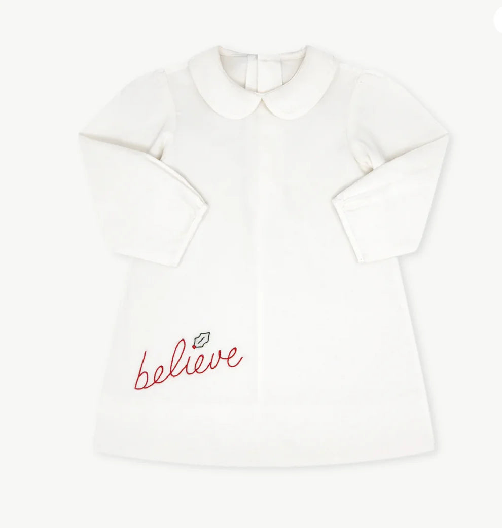 Legacy Dress Long Sleeve Dreamy White Cord, Believe Lullaby Set