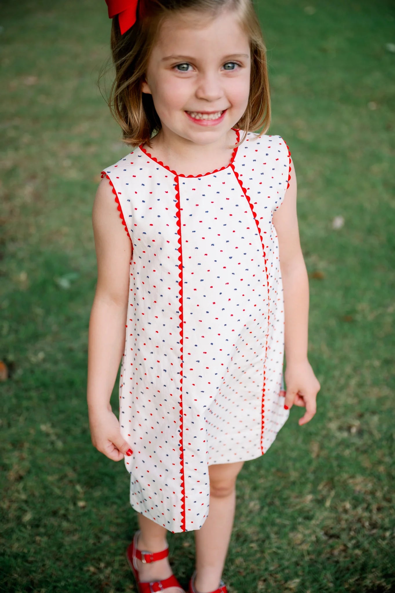 Amelia A-Line Swiss Dot Dress