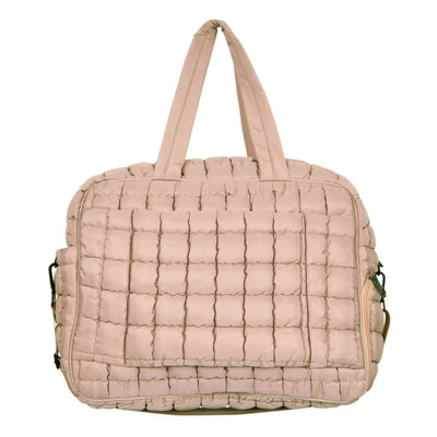 Quilted Duffel Weekender Bag W/ Pass-Thru Slip - Assorted