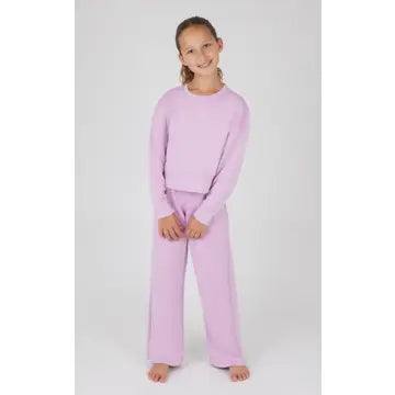 Girls Everyday Scuba Side Slit Pullover and Pant - Set