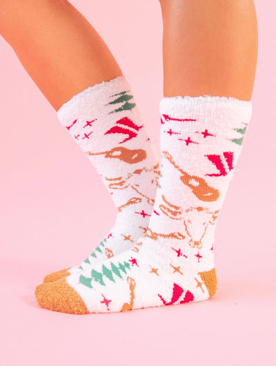 Assorted Women Cozy Crew Socks