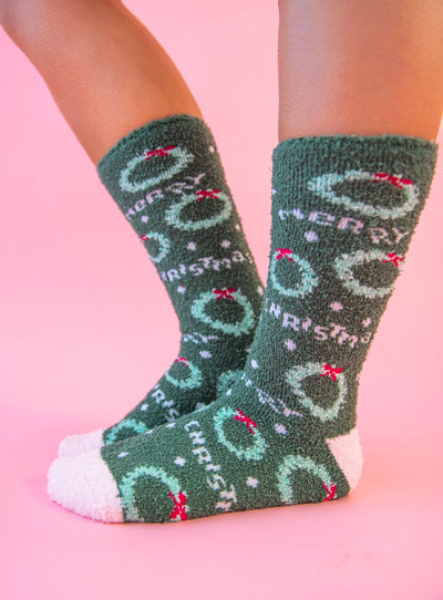 Assorted Women Cozy Crew Socks