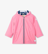 Classic Pink Zip Up Splash Jacket